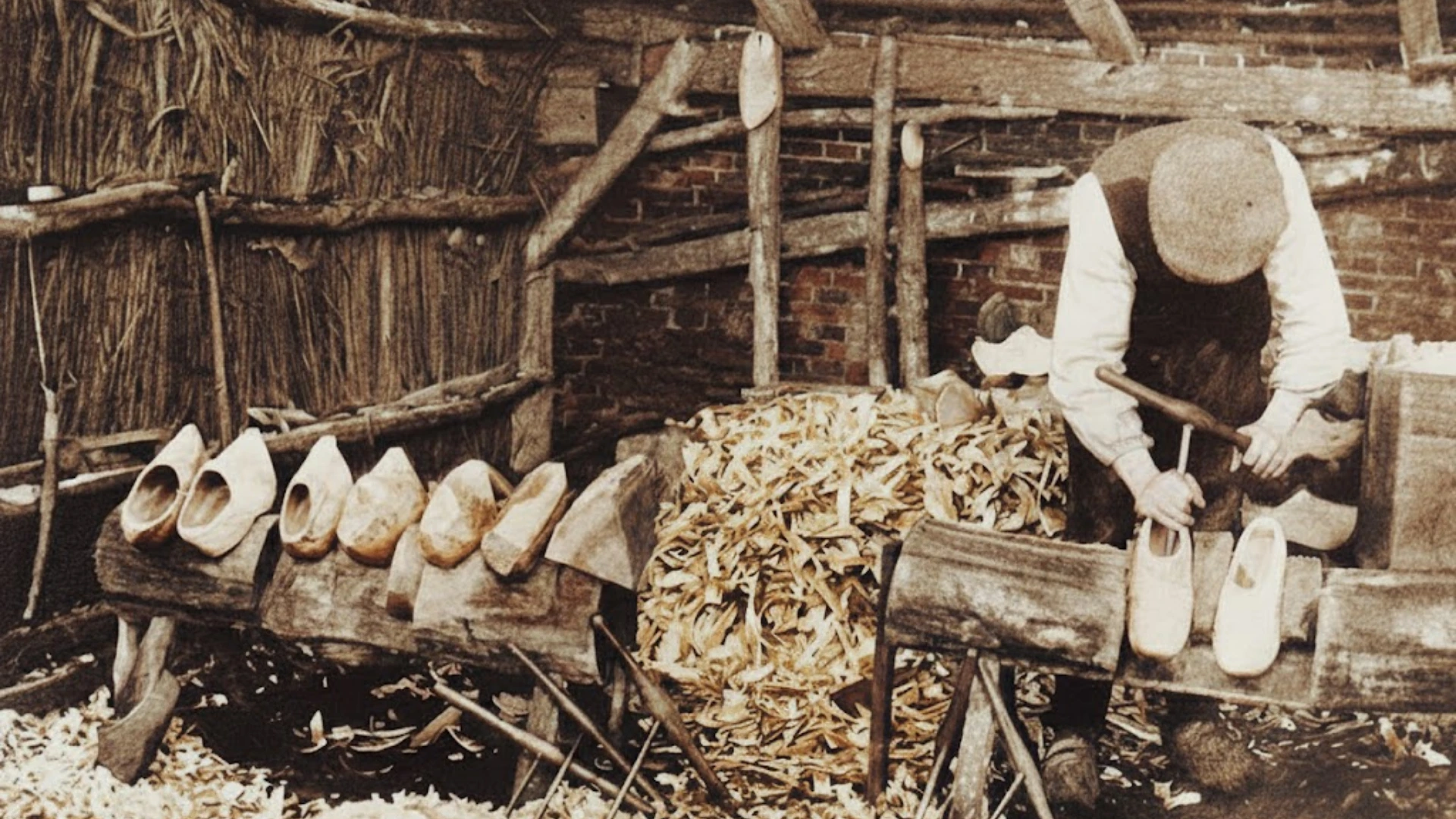 The clog workshop in Marken